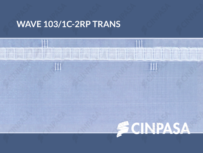  Perfect Wave Tape with 1 Pocket, Type C with Markings, Transparent 